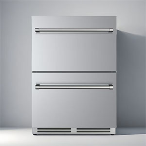 Brenor 24” wide outdoor built-in drawer freezer