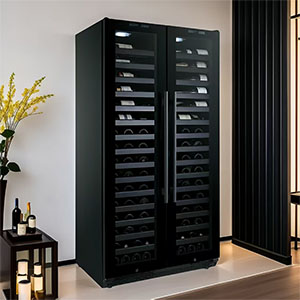 Brenor double glass door wine cooler
