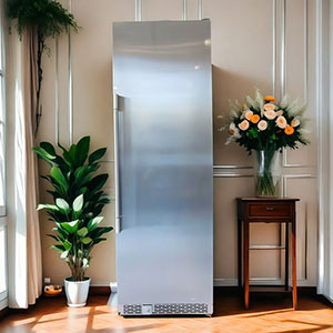 Brenor 24” wide stainless steel front 203 bottle wine cooler 